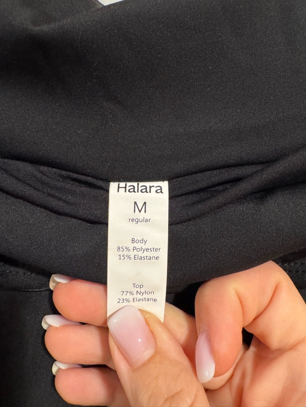 HALARA Black High-Low skirt w/ built in shorts, high waisted - Picture 4 of 4